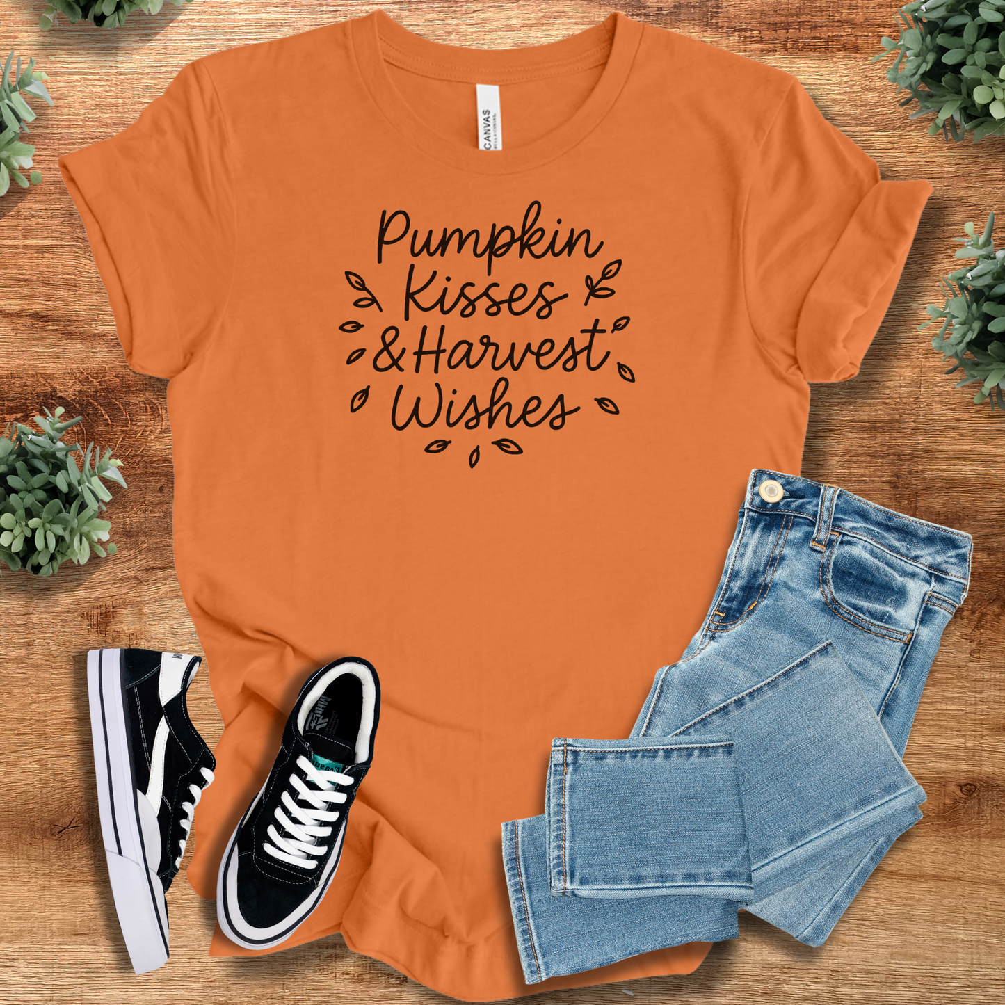 Pumpkin Kisses & Harvest Wishes Tee