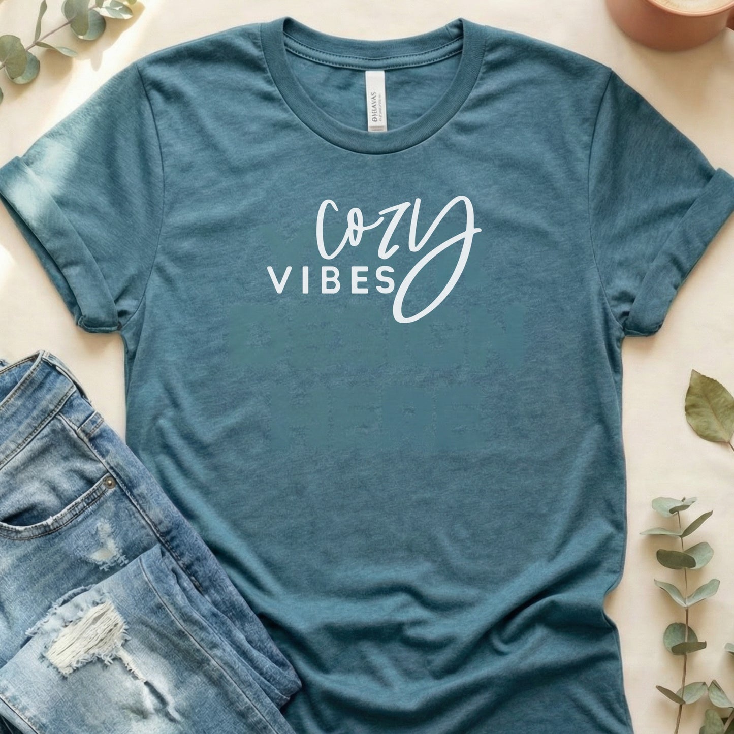 Cozy Vibes Graphic Tee Perfect for Relaxing Days