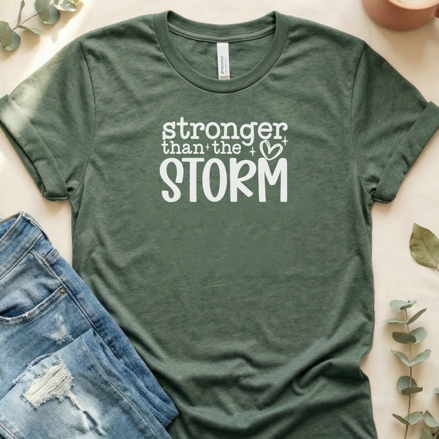 Stronger Than The Storm Inspirational Shirt