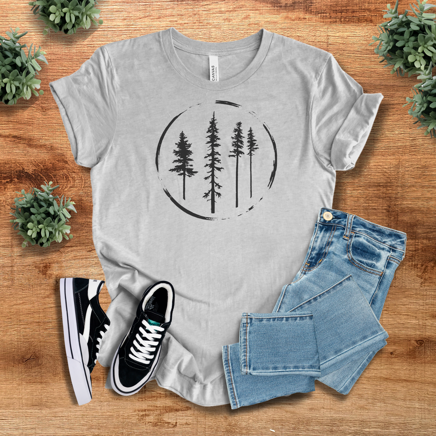 Minimal Forest Circle Tee