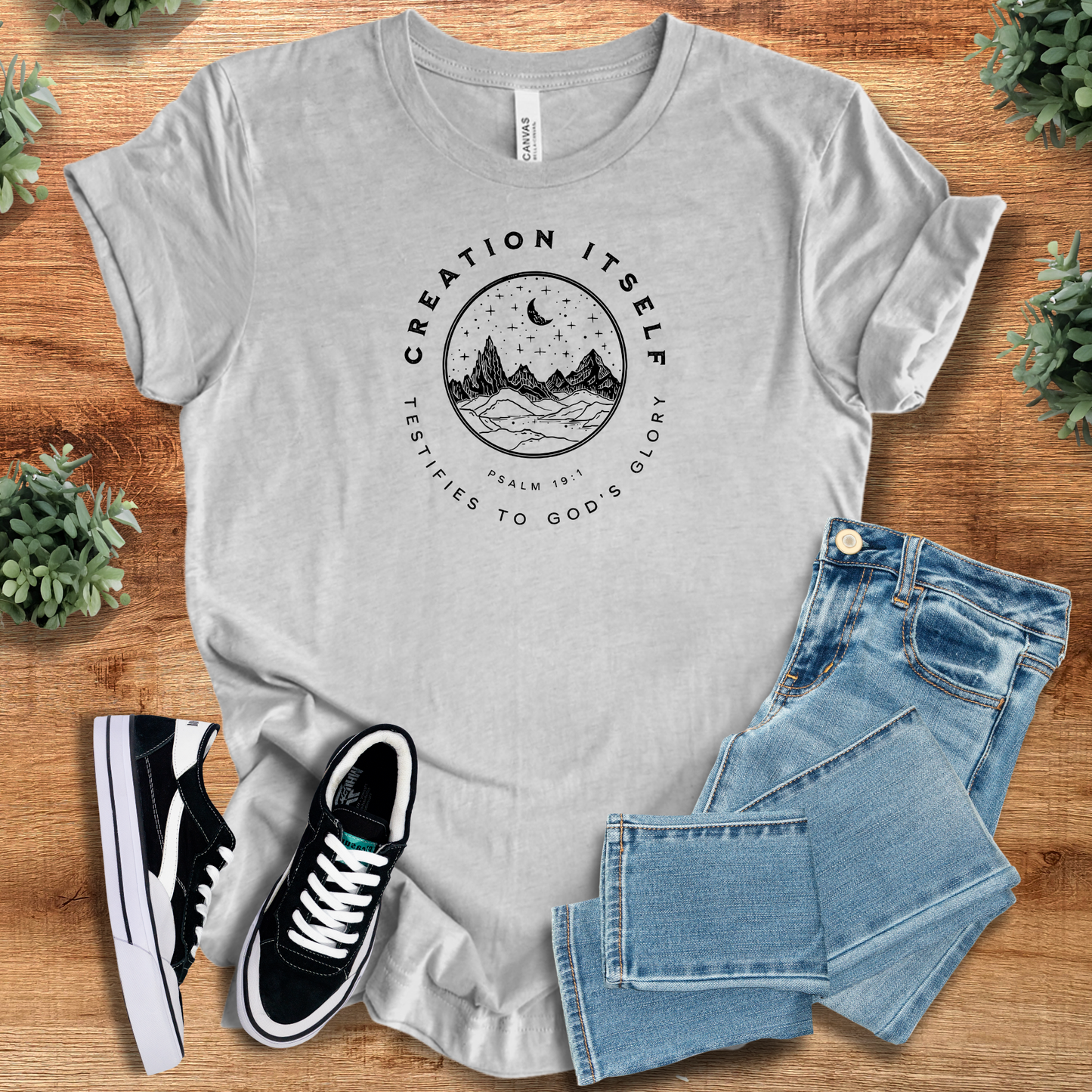 Creation Itself Psalm 19:1 T‑Shirt | Soft Bella+Canvas Tee