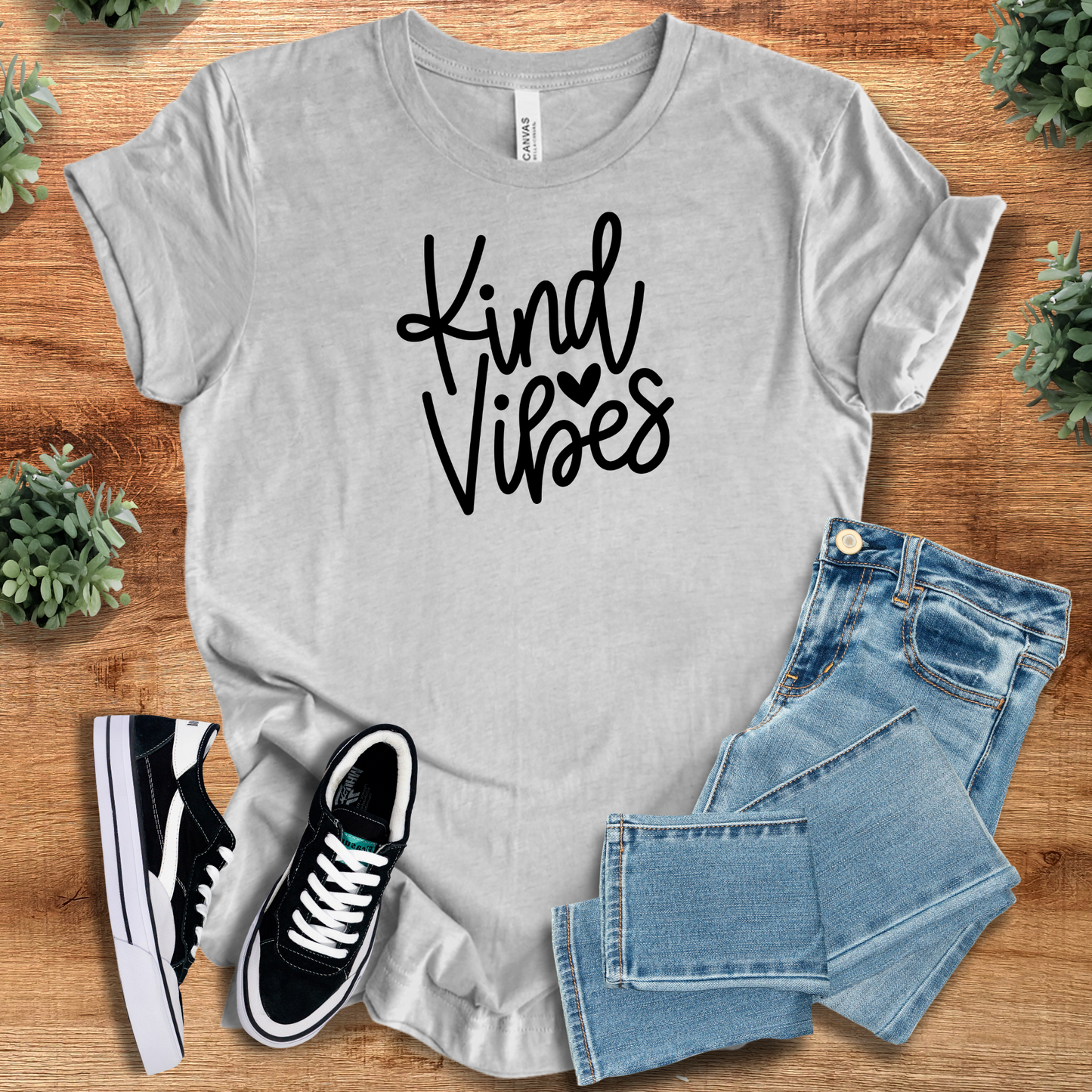 Kind Vibes Tee T‑Shirt | Soft Bella+Canvas Tee