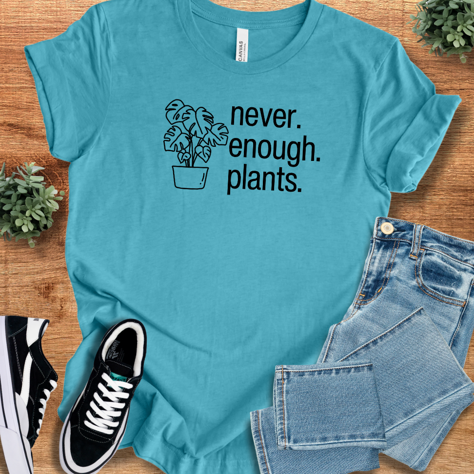 Athletic-heather t-shirt with '' text, flat lay styled on a wooden surface.