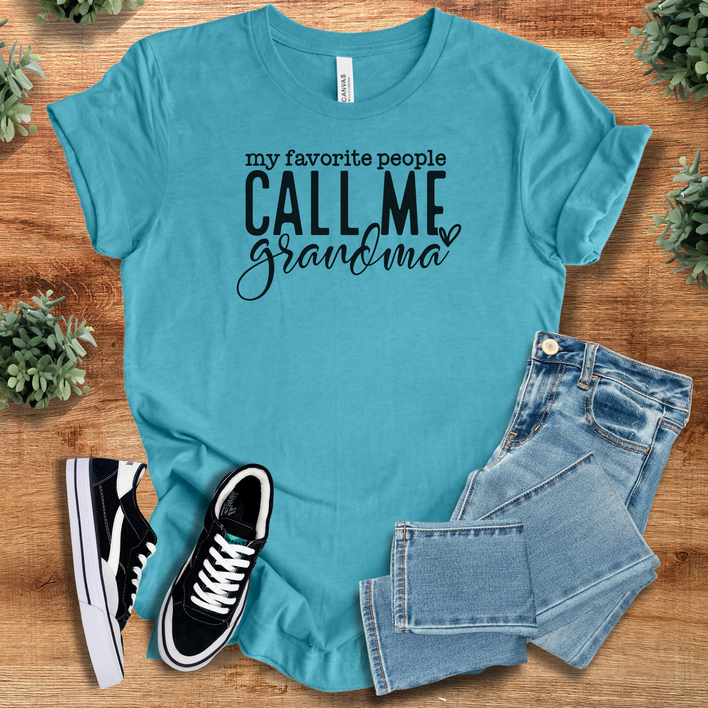 My Favorite People Call Me Grandma T‑Shirt | Soft Bella+Canvas Tee