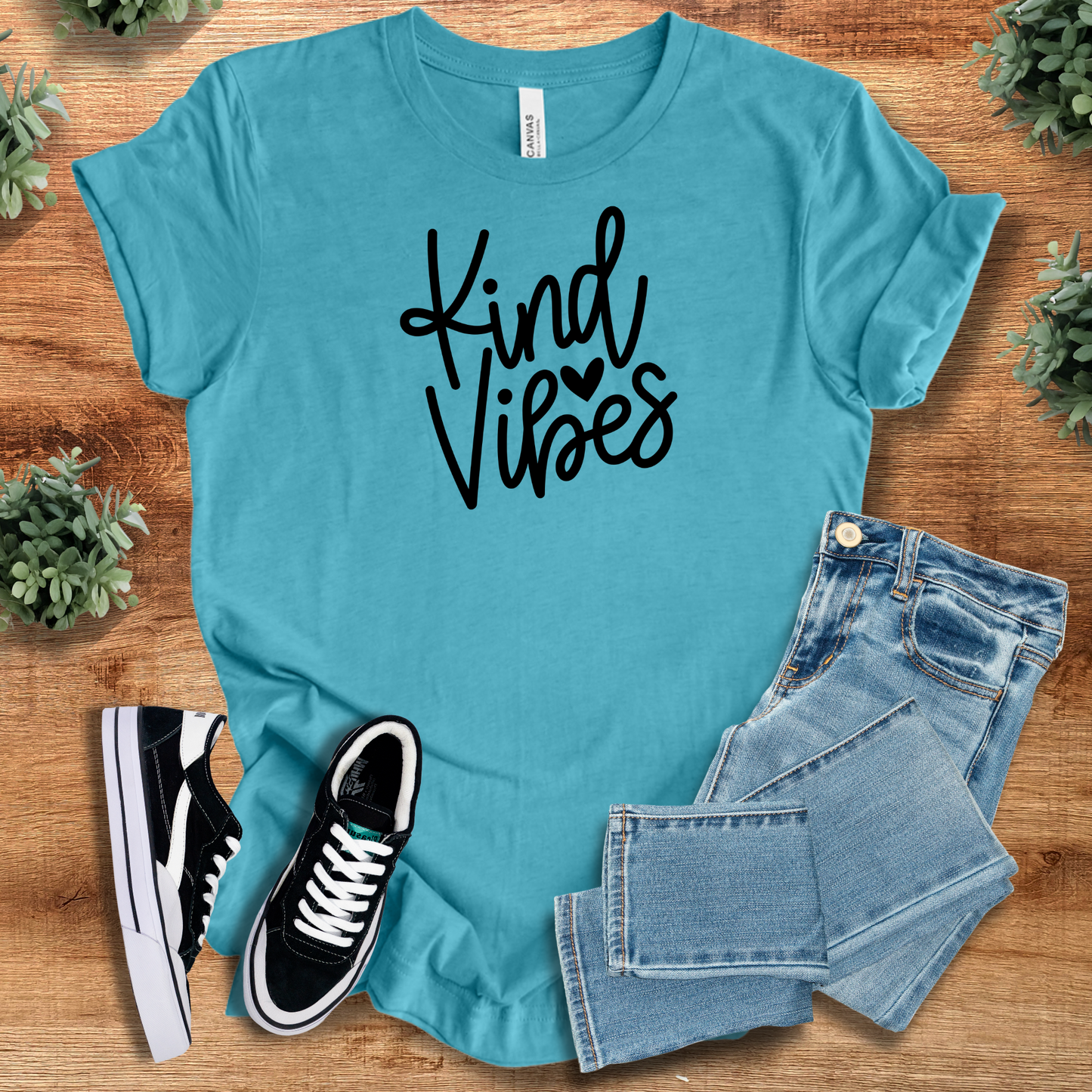 Kind Vibes Tee T‑Shirt | Soft Bella+Canvas Tee