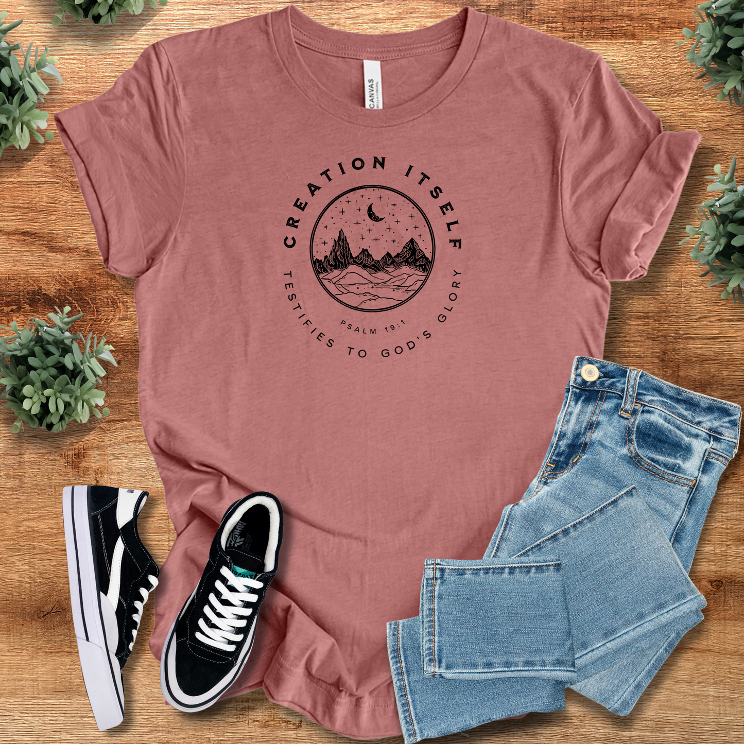 Creation Itself Psalm 19:1 T‑Shirt | Soft Bella+Canvas Tee