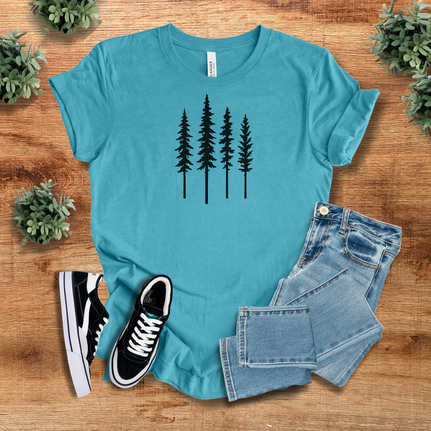 Minimal Pine Tree Tee