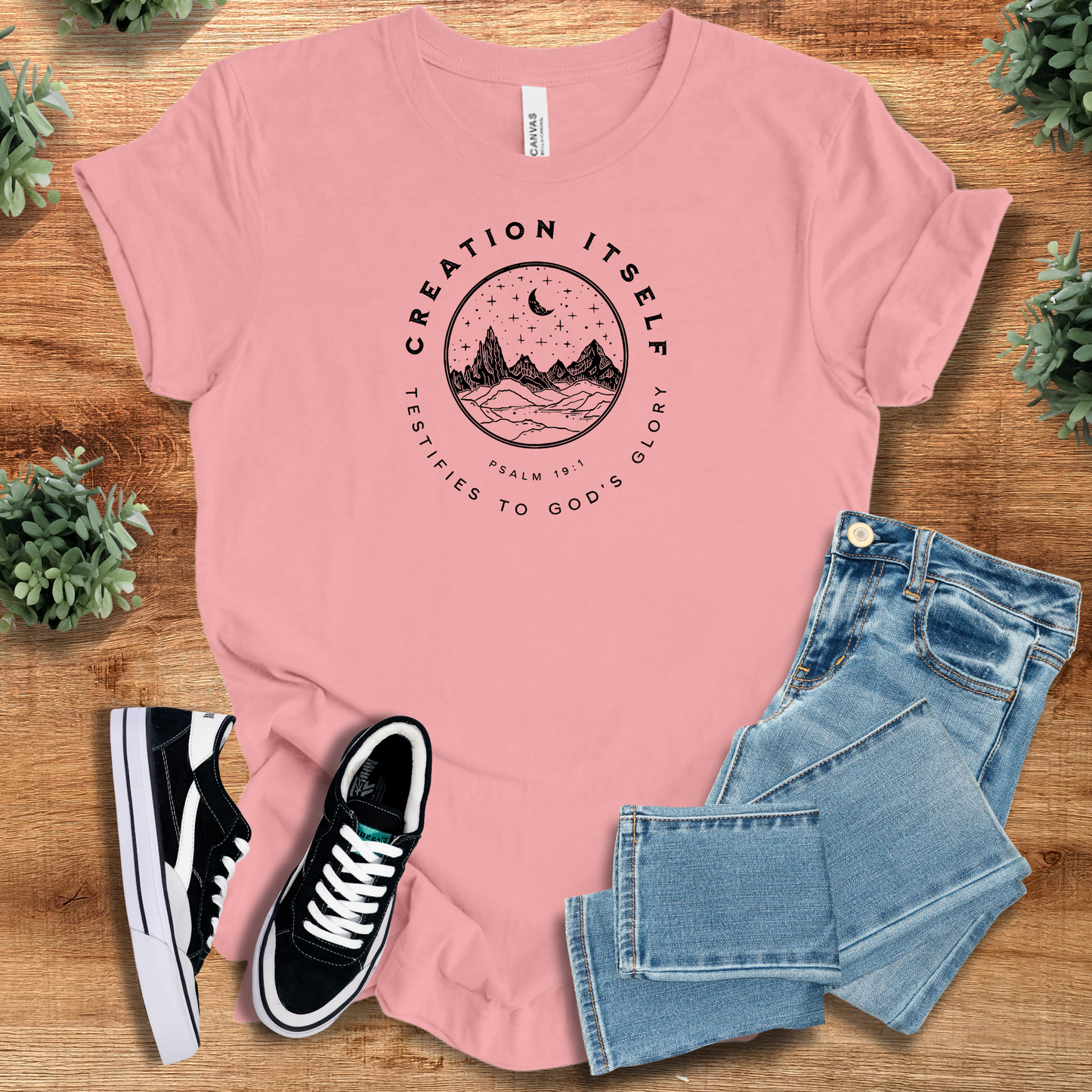 Creation Itself Psalm 19:1 T‑Shirt | Soft Bella+Canvas Tee