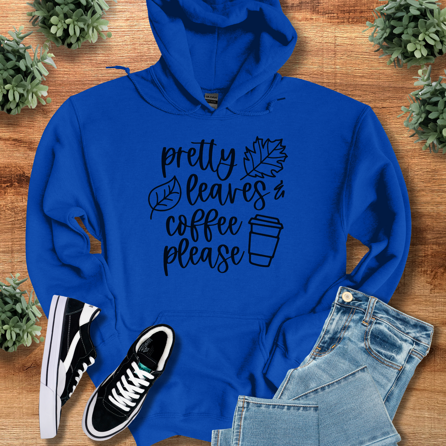 Pretty Leaves & Coffee Please Hoodie