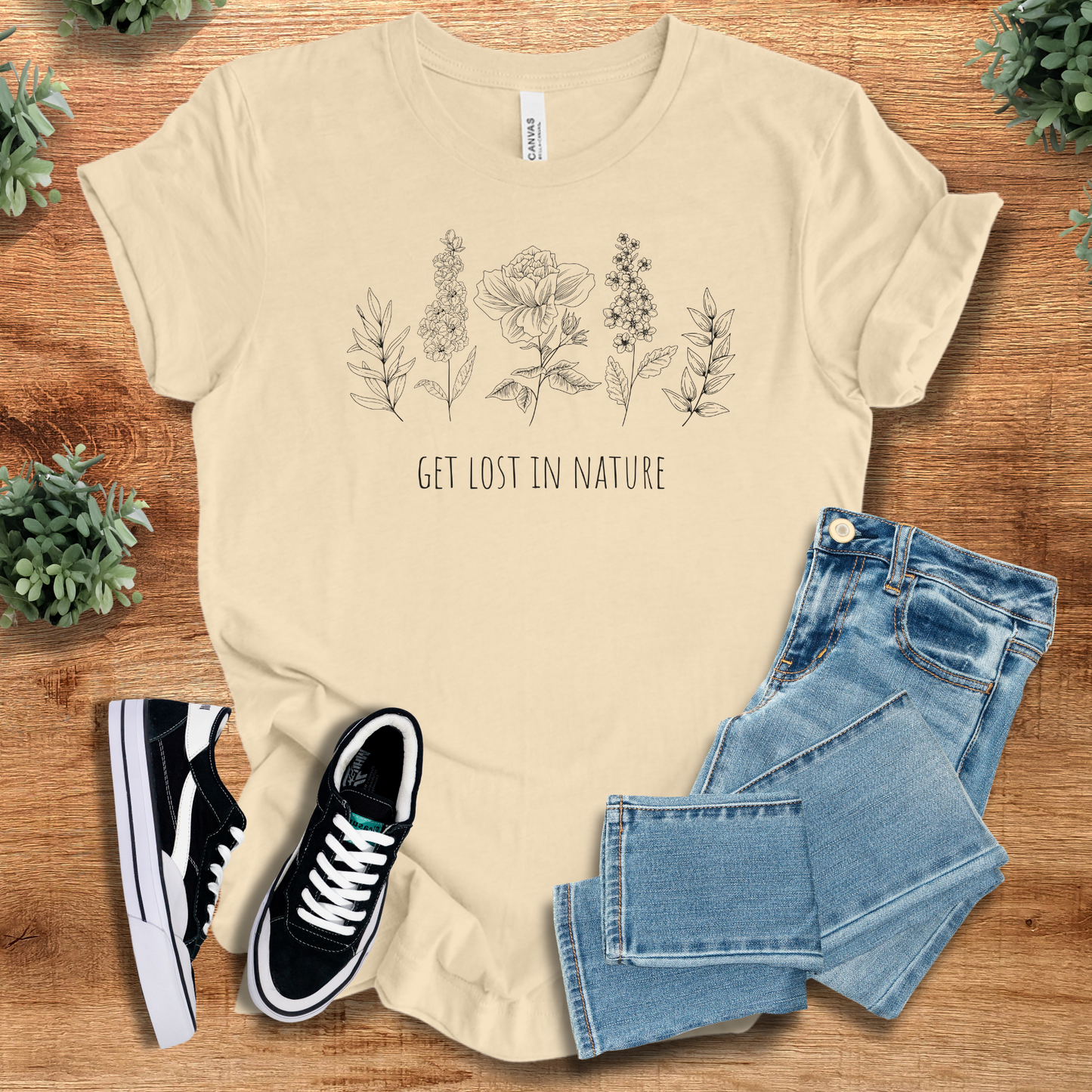 Get Lost In Nature T‑Shirt | Soft Bella+Canvas Tee