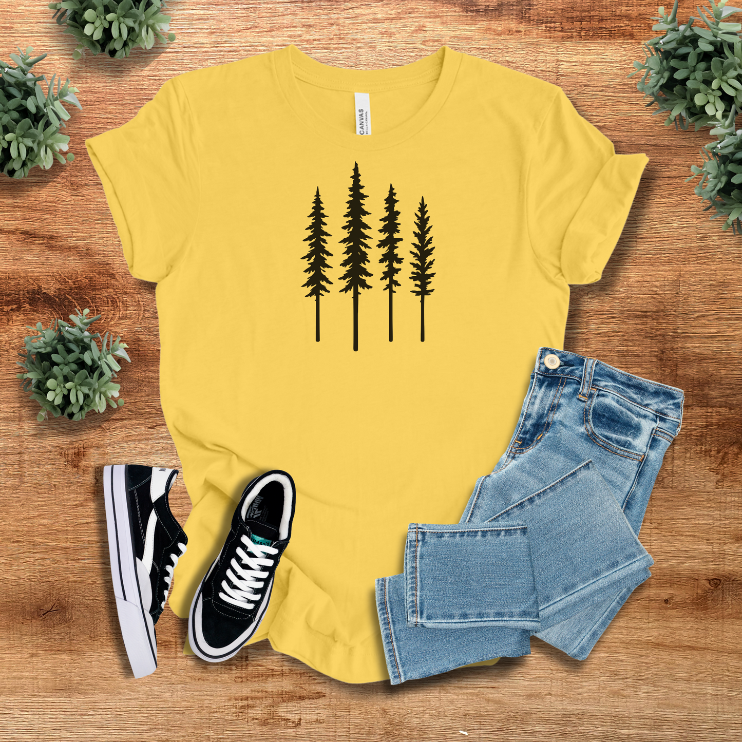Minimal Pine Tree Tee