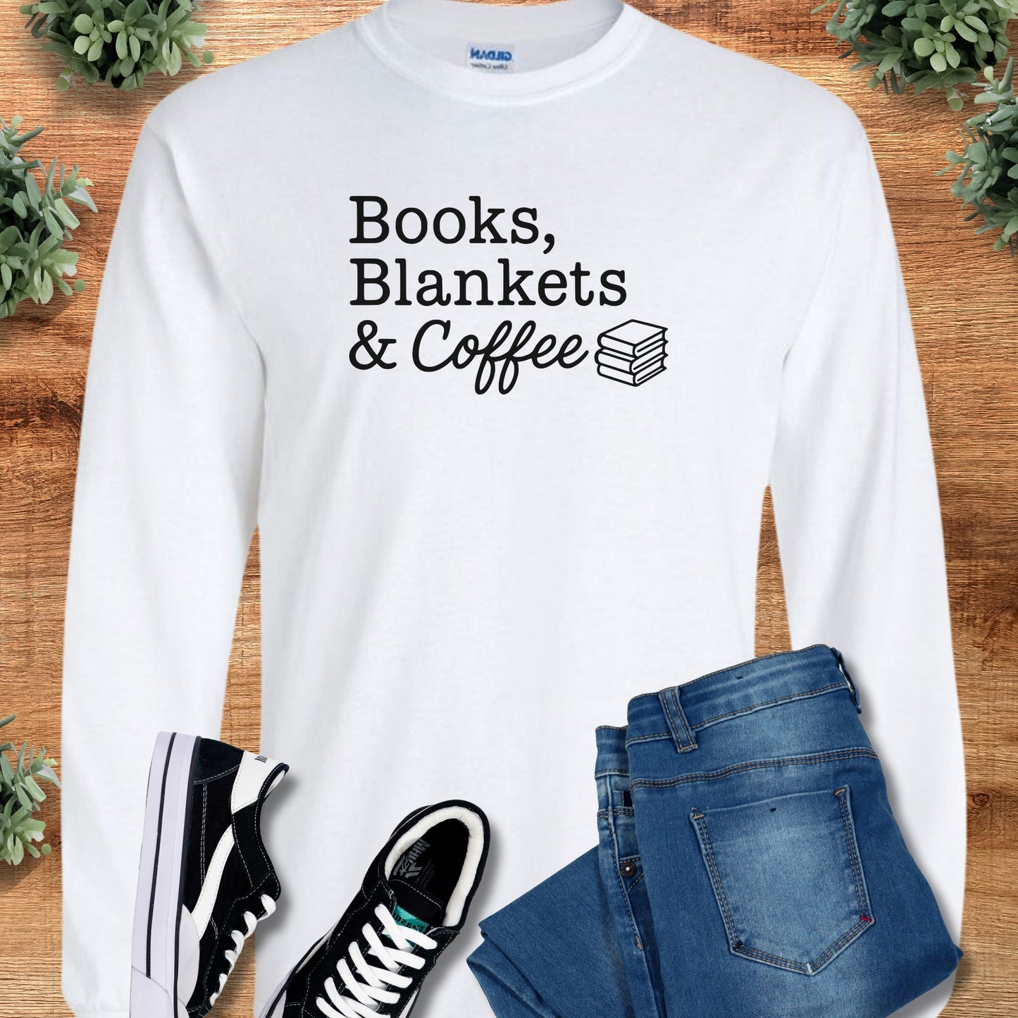 Books, Blankets & Coffee - Long Sleeve