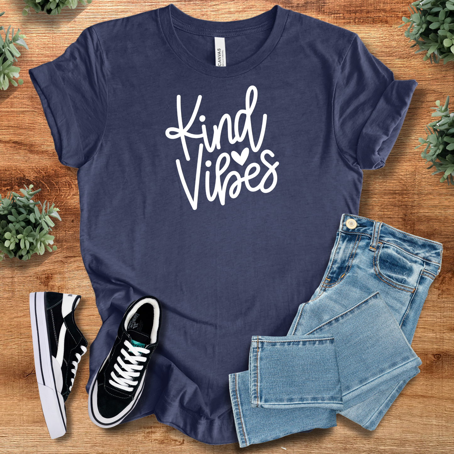 Kind Vibes Tee T‑Shirt | Soft Bella+Canvas Tee