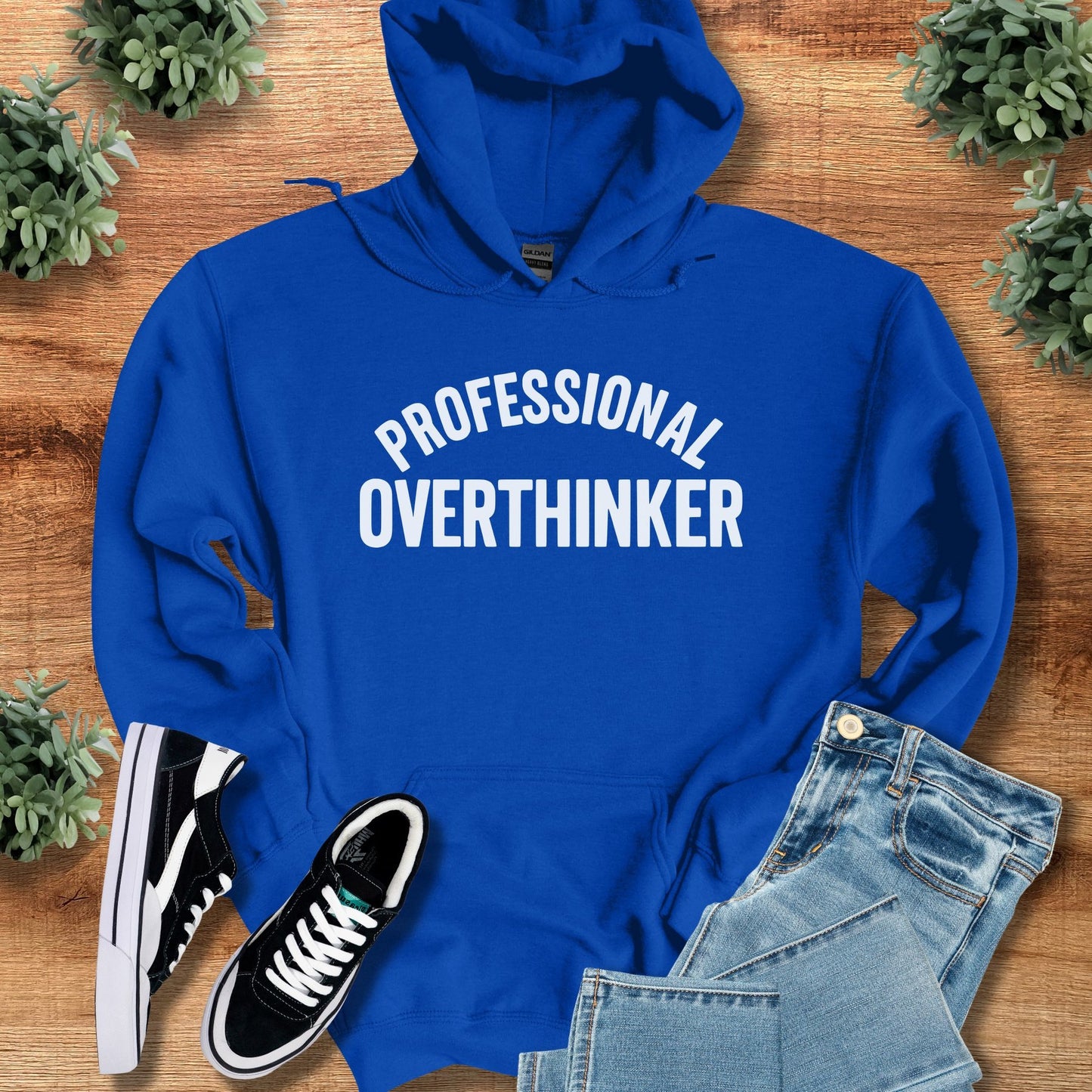 professional overthinker | Hoodie | Signature Vibes - Royal