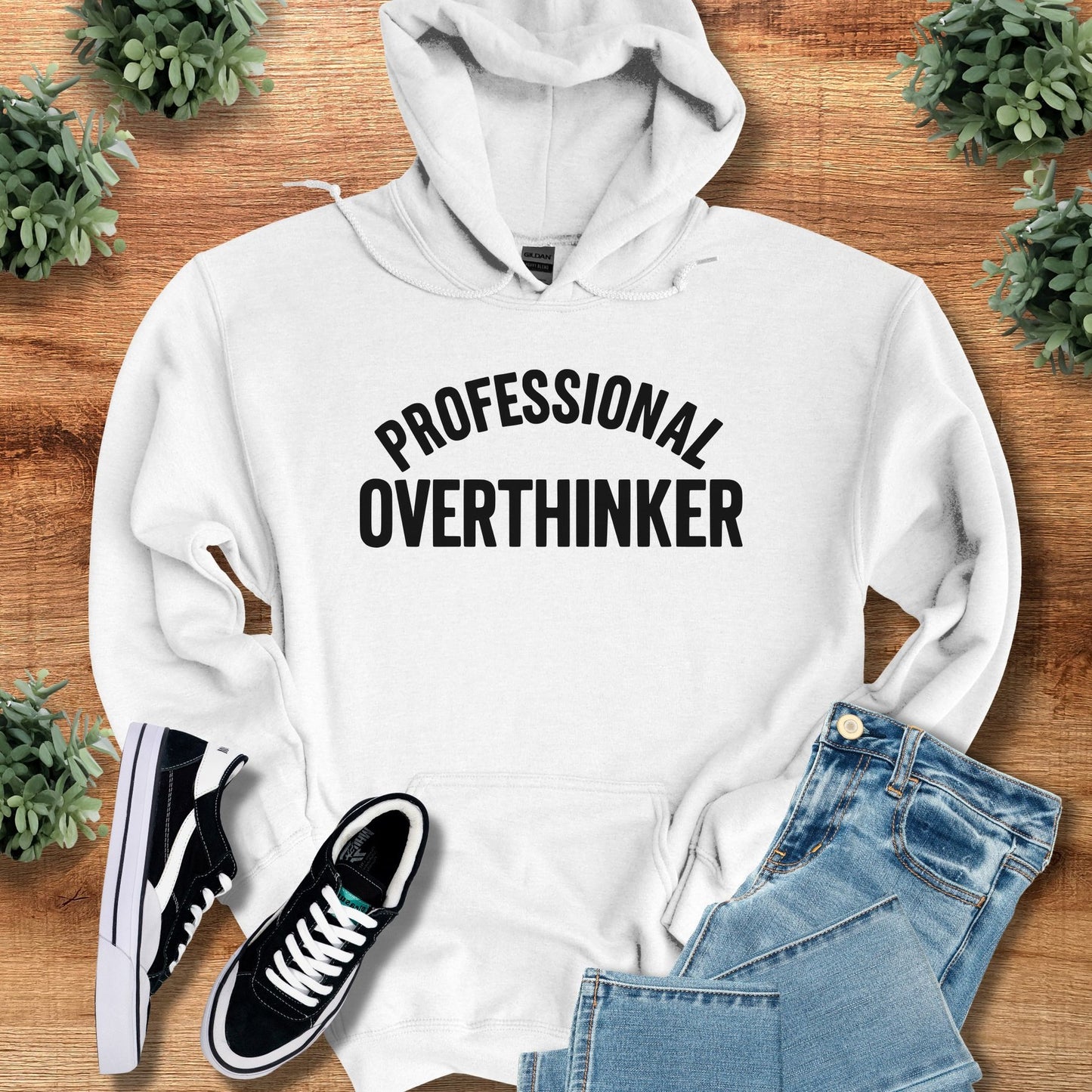 professional overthinker | Hoodie | Signature Vibes - White