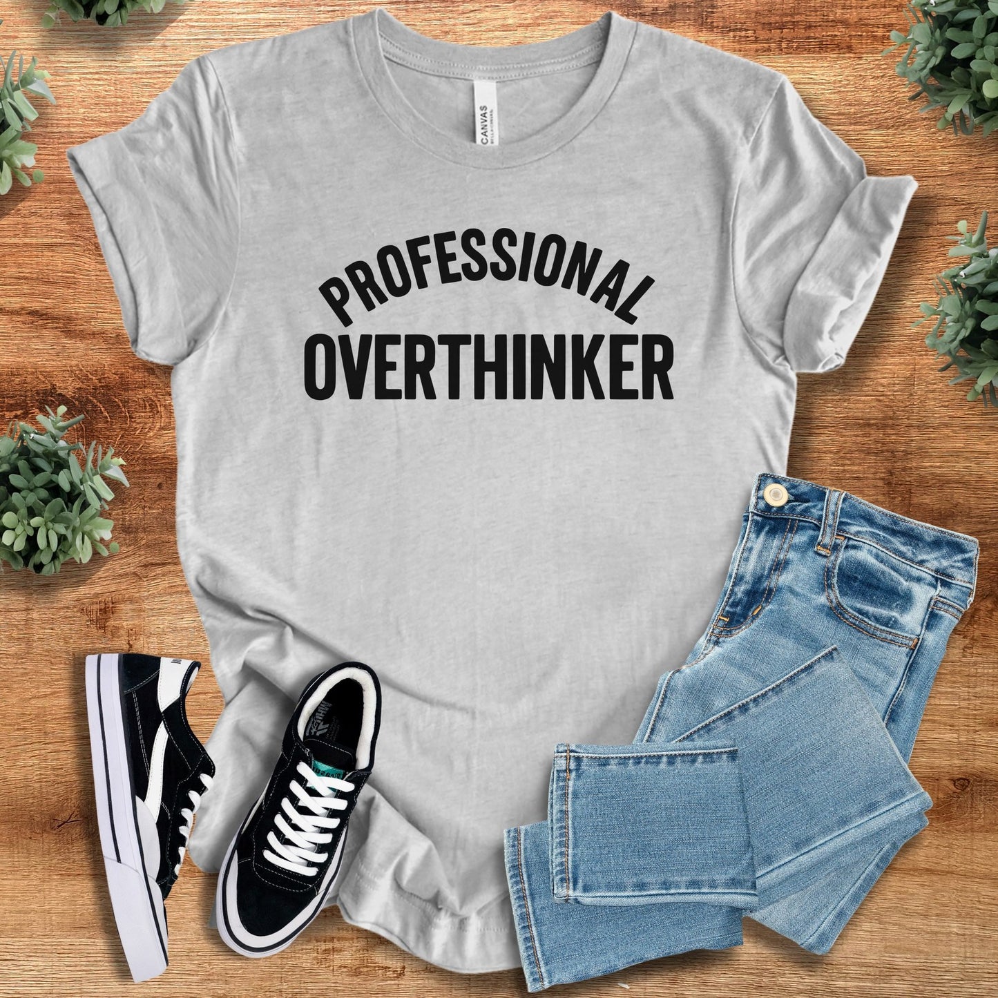 professional overthinker | T-Shirt | Signature Vibes - Athletic Heather