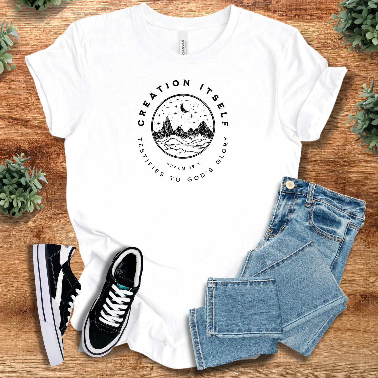 Creation Itself Psalm 19:1 T‑Shirt | Soft Bella+Canvas Tee