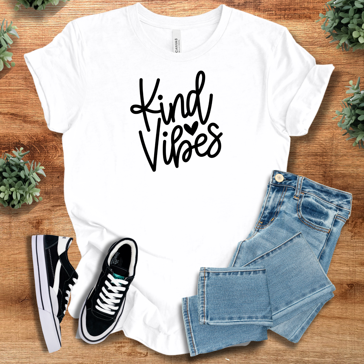 Kind Vibes Tee T‑Shirt | Soft Bella+Canvas Tee