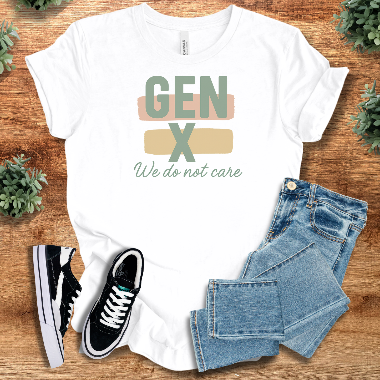 Gen X We Do Not Care Shirt | Funny Retro Bella Canvas Tee