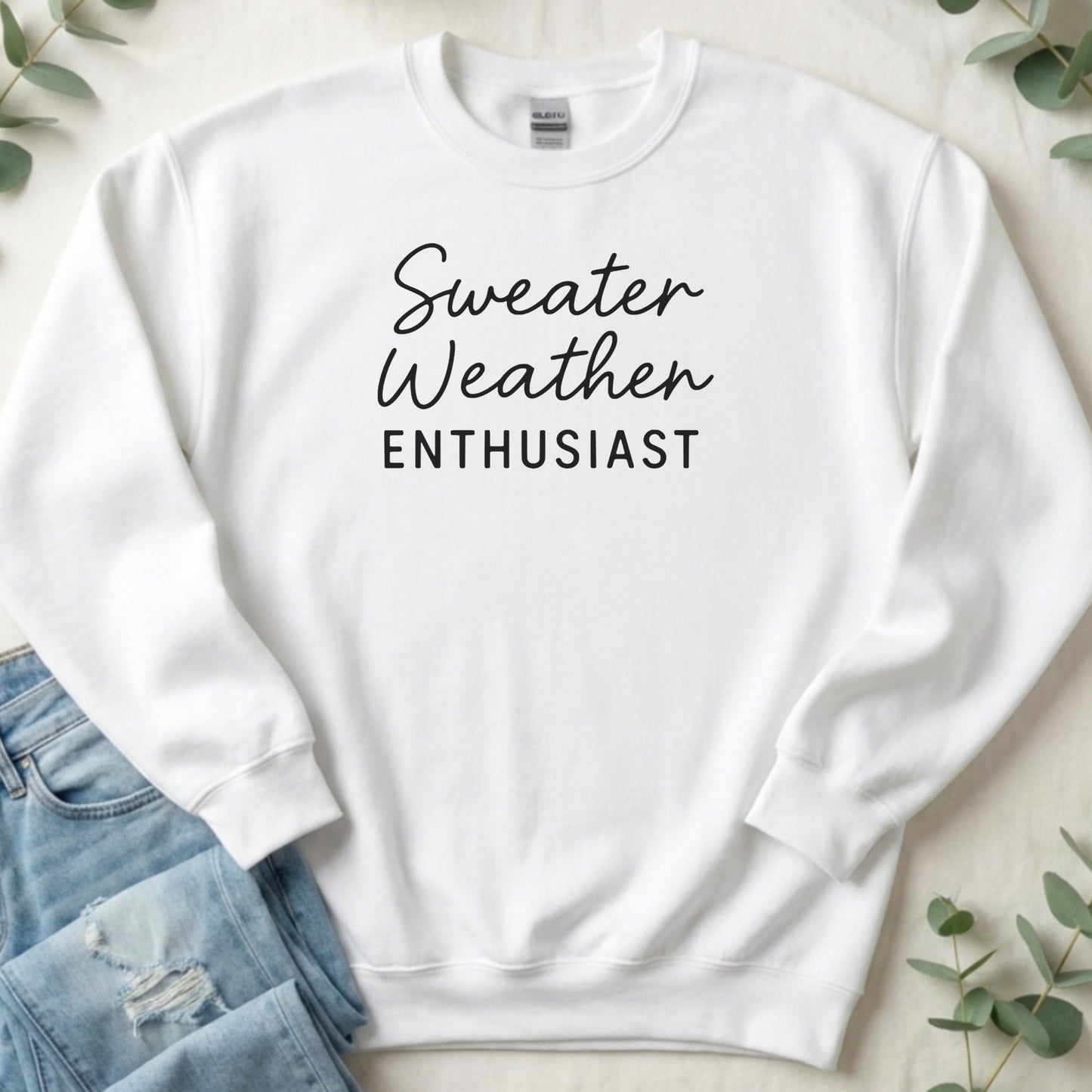 Sweater Weather Enthusiast Cozy Sweatshirt for Fall