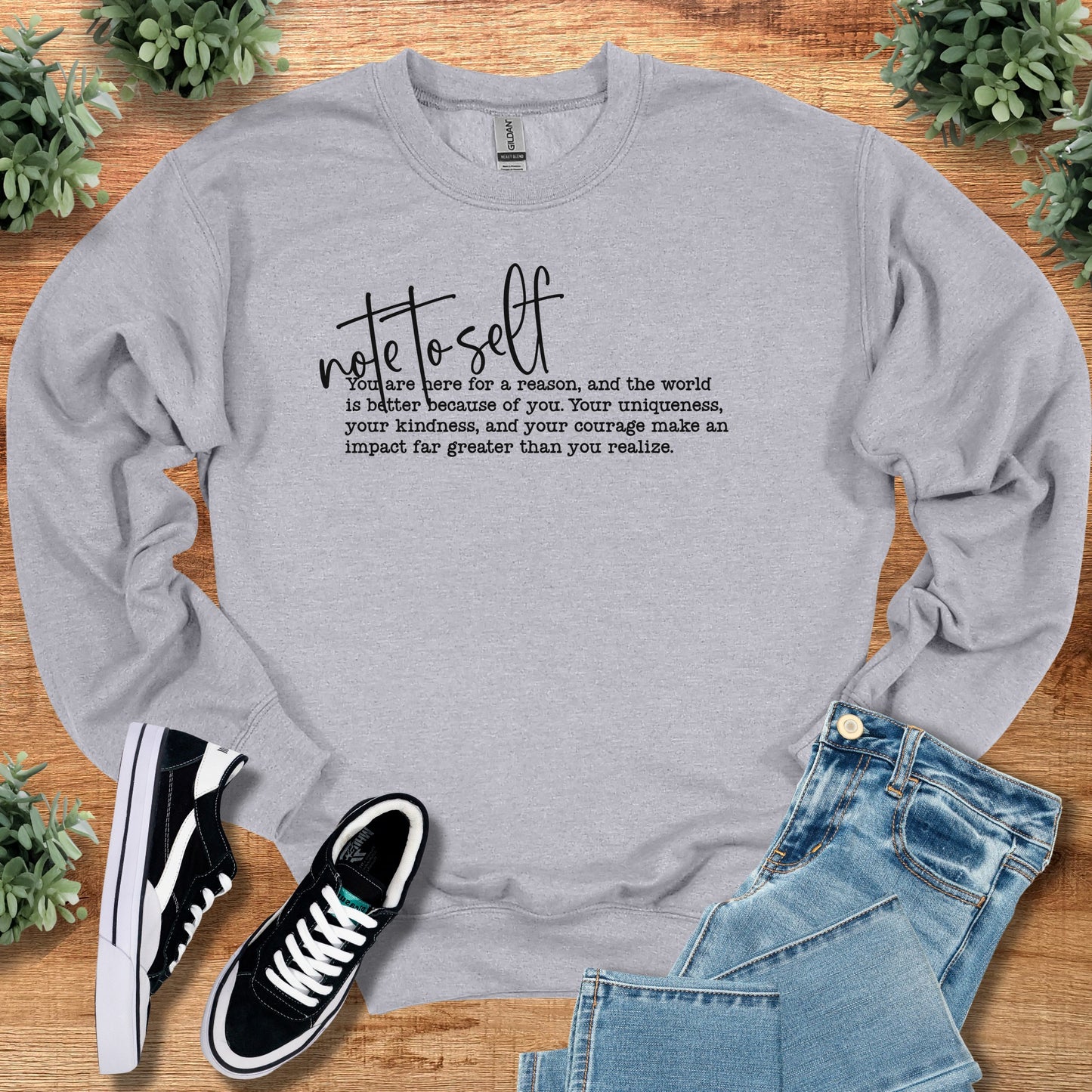 Note to Self | Cozy Crewneck Sweatshirt