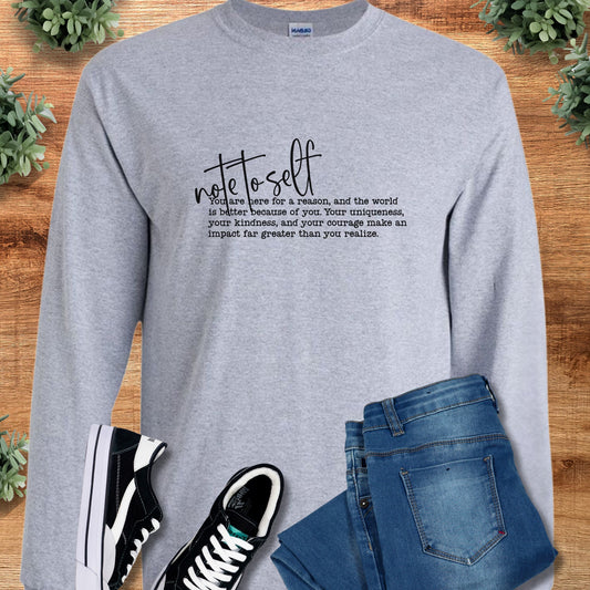 Note to Self | Long Sleeve Tee