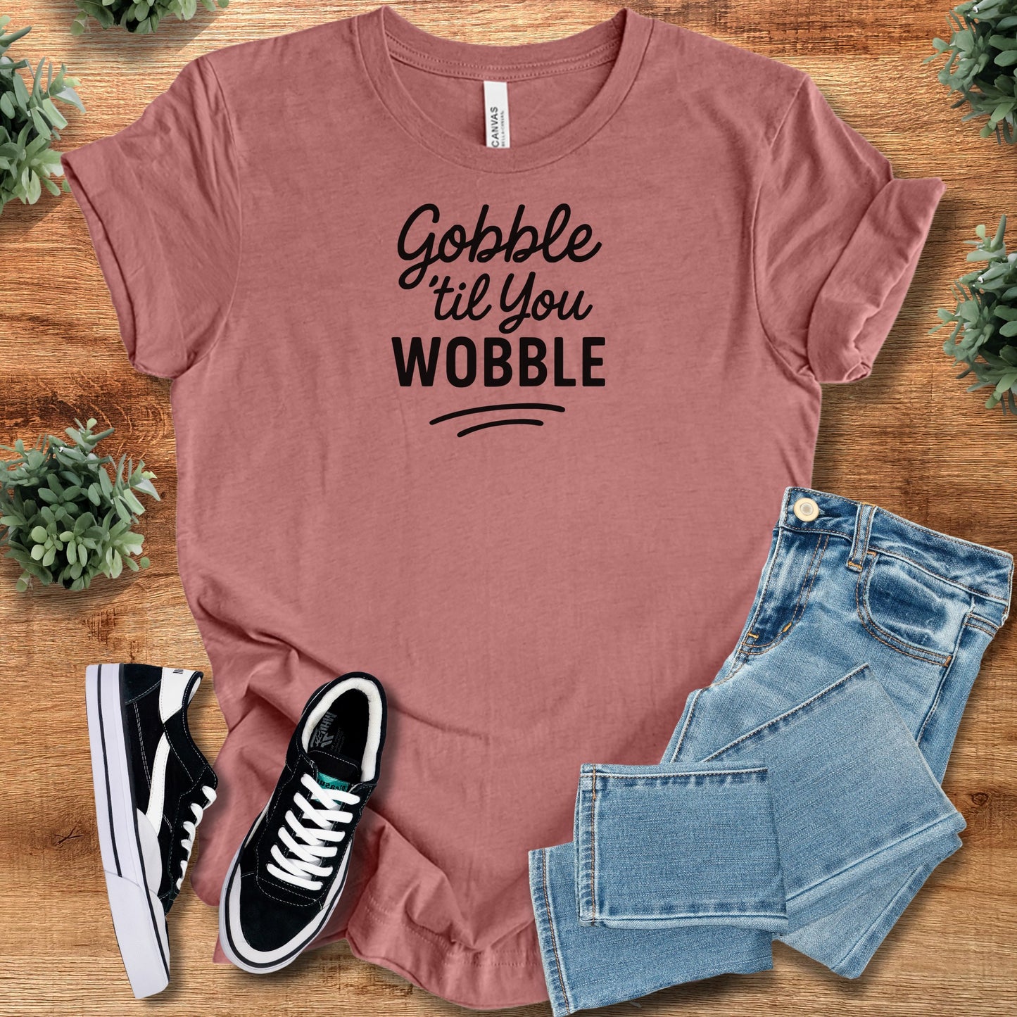Thanksgiving Gobble til you Wobble Tee