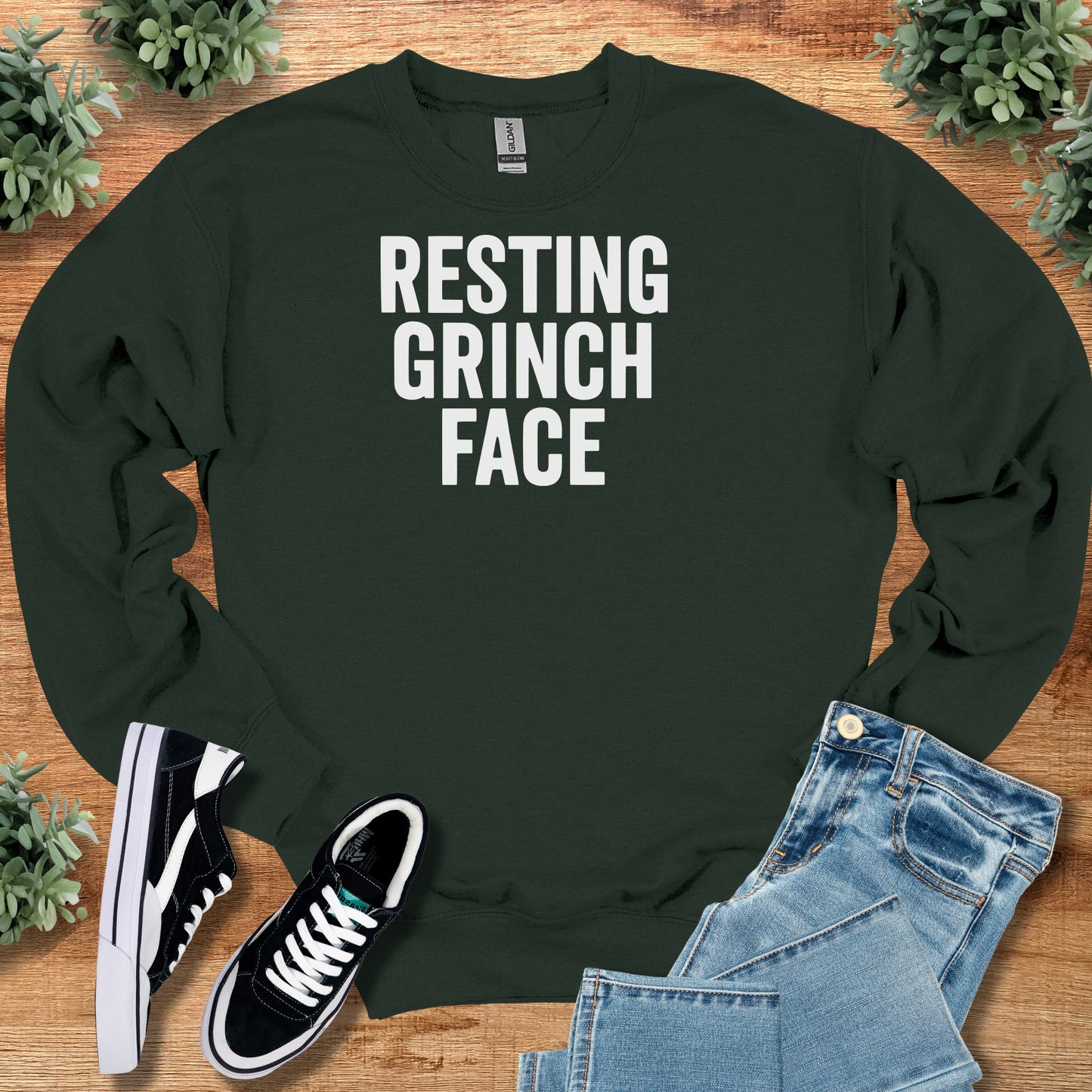 Resting Grinch Face Sweatshirt