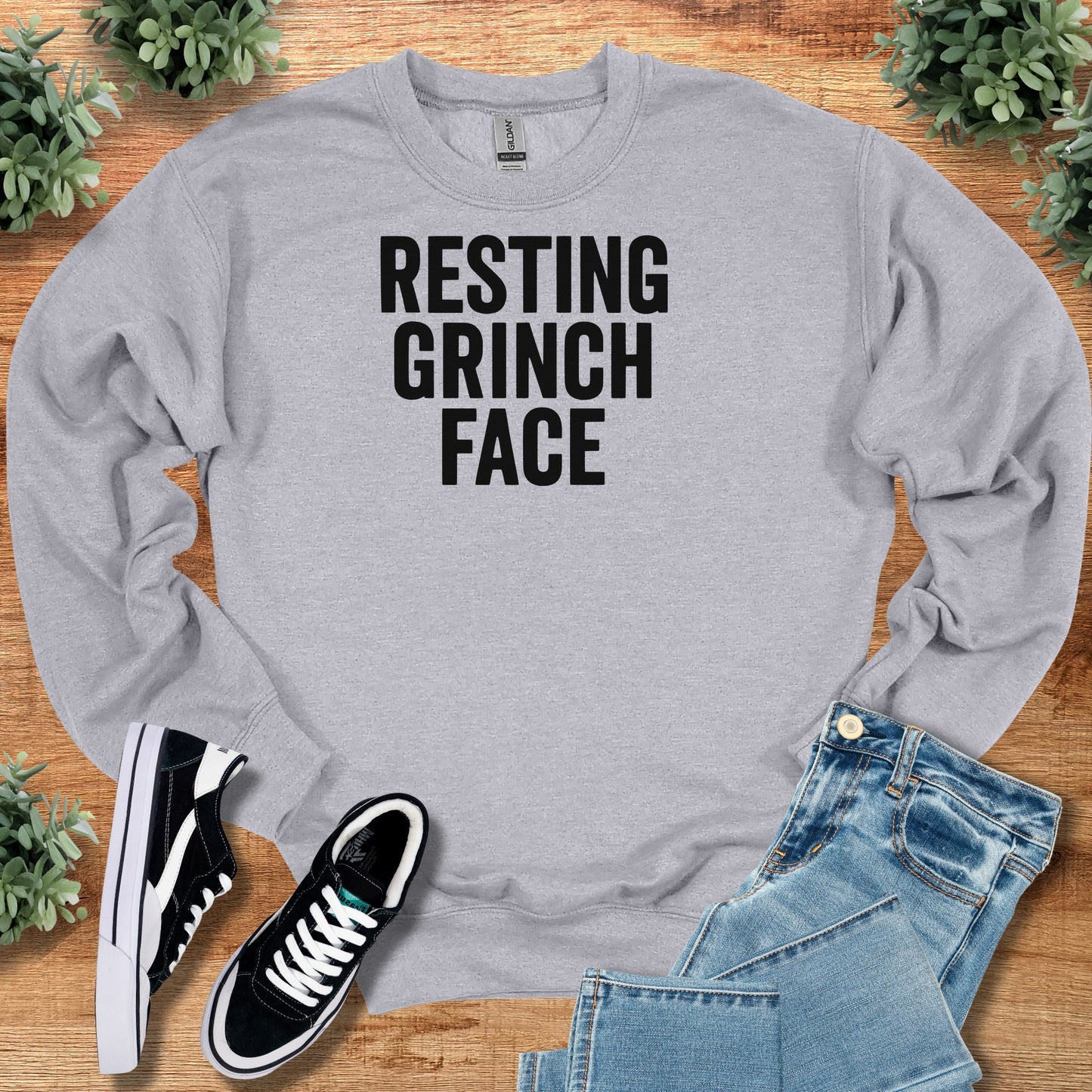 Resting Grinch Face Sweatshirt