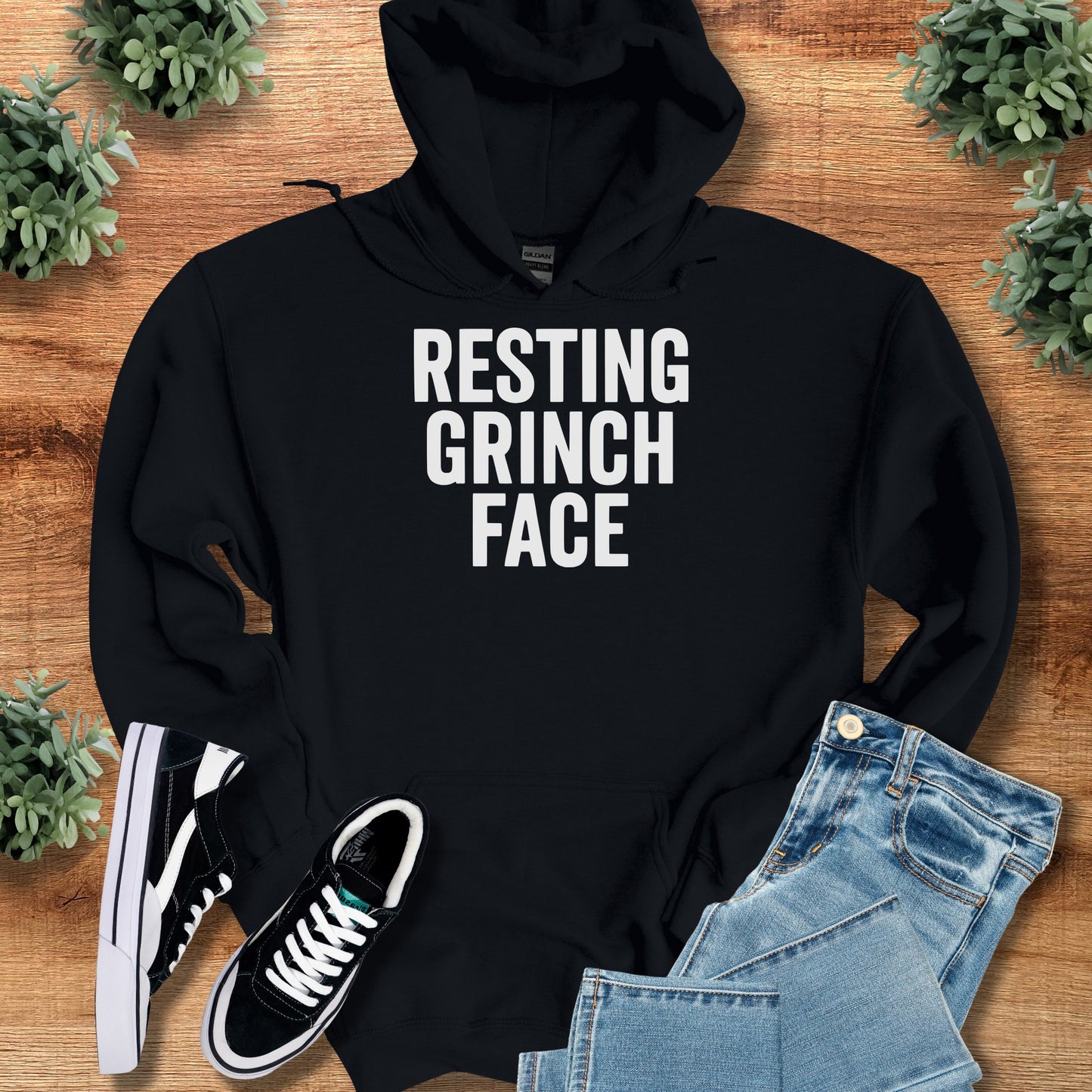 Resting Grinch Face Hoodie