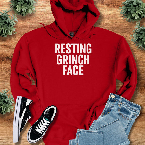 Resting Grinch Face Hoodie