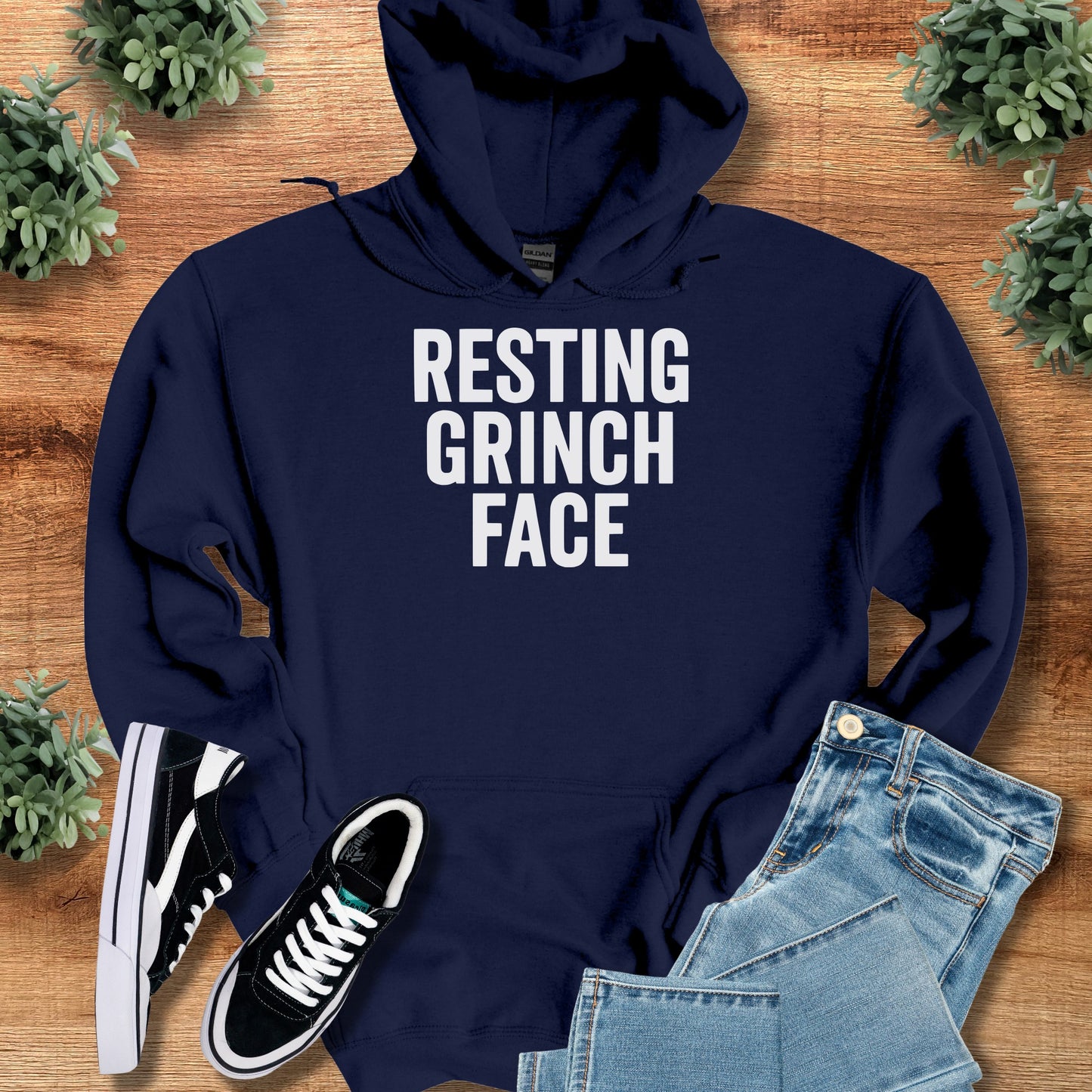 Resting Grinch Face Hoodie