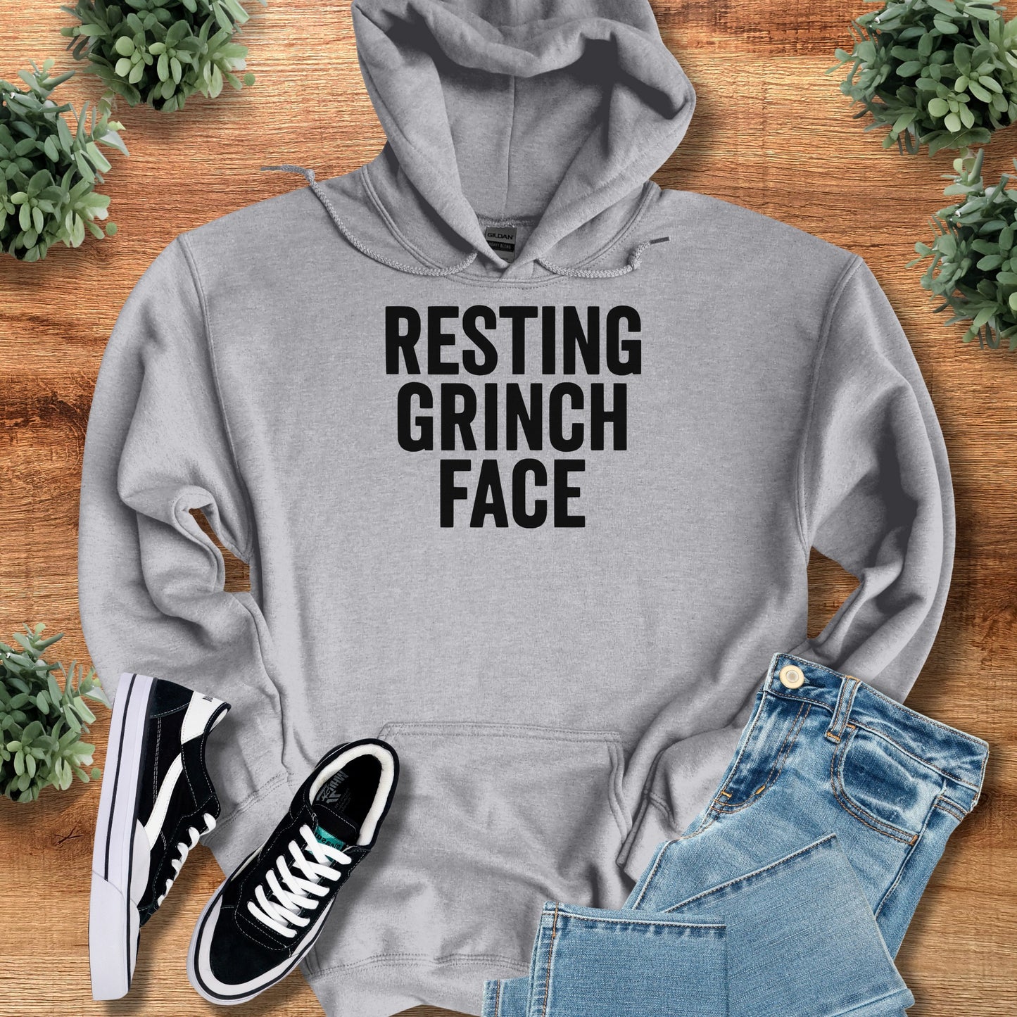 Resting Grinch Face Hoodie