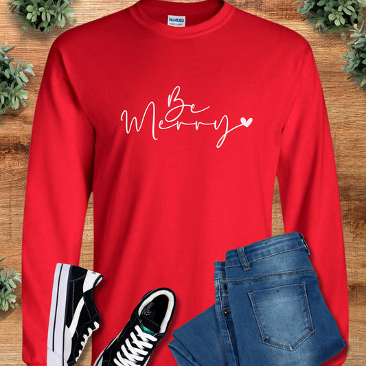 Be Merry Long Sleeve Tee