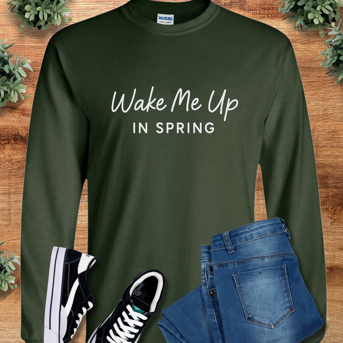 Wake Me Up In Spring Long Sleeve Tee