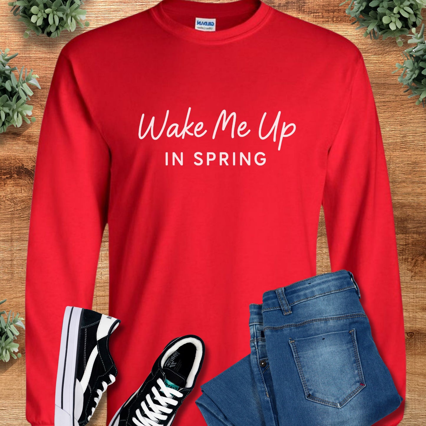 Wake Me Up In Spring Long Sleeve Tee