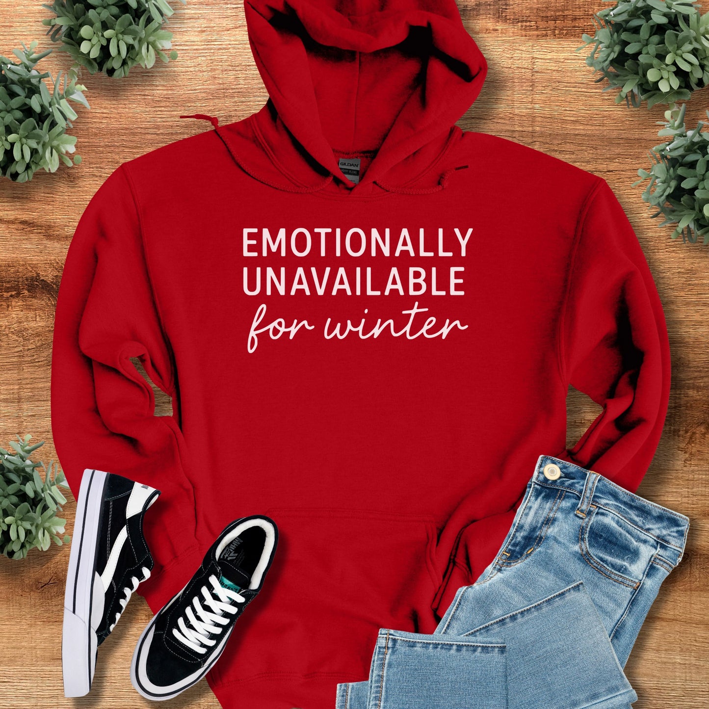 Emotionally Unavailable for Winter Hoodie
