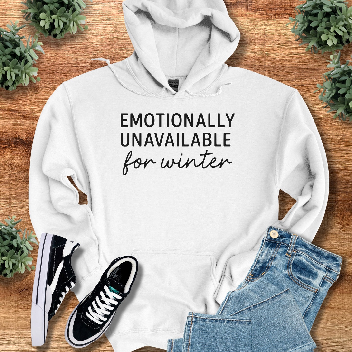 Emotionally Unavailable for Winter Hoodie