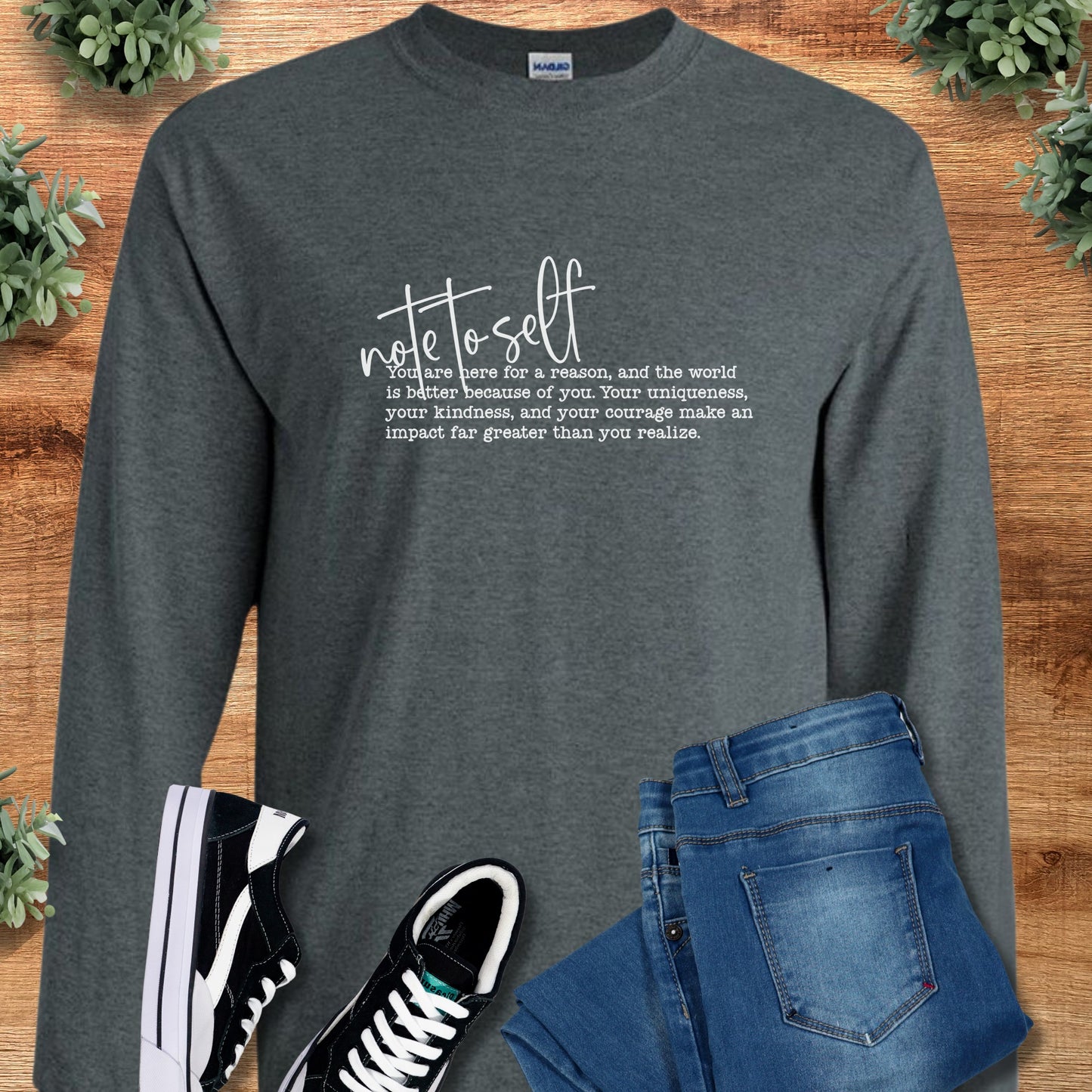 Note to Self Long Sleeve Tee