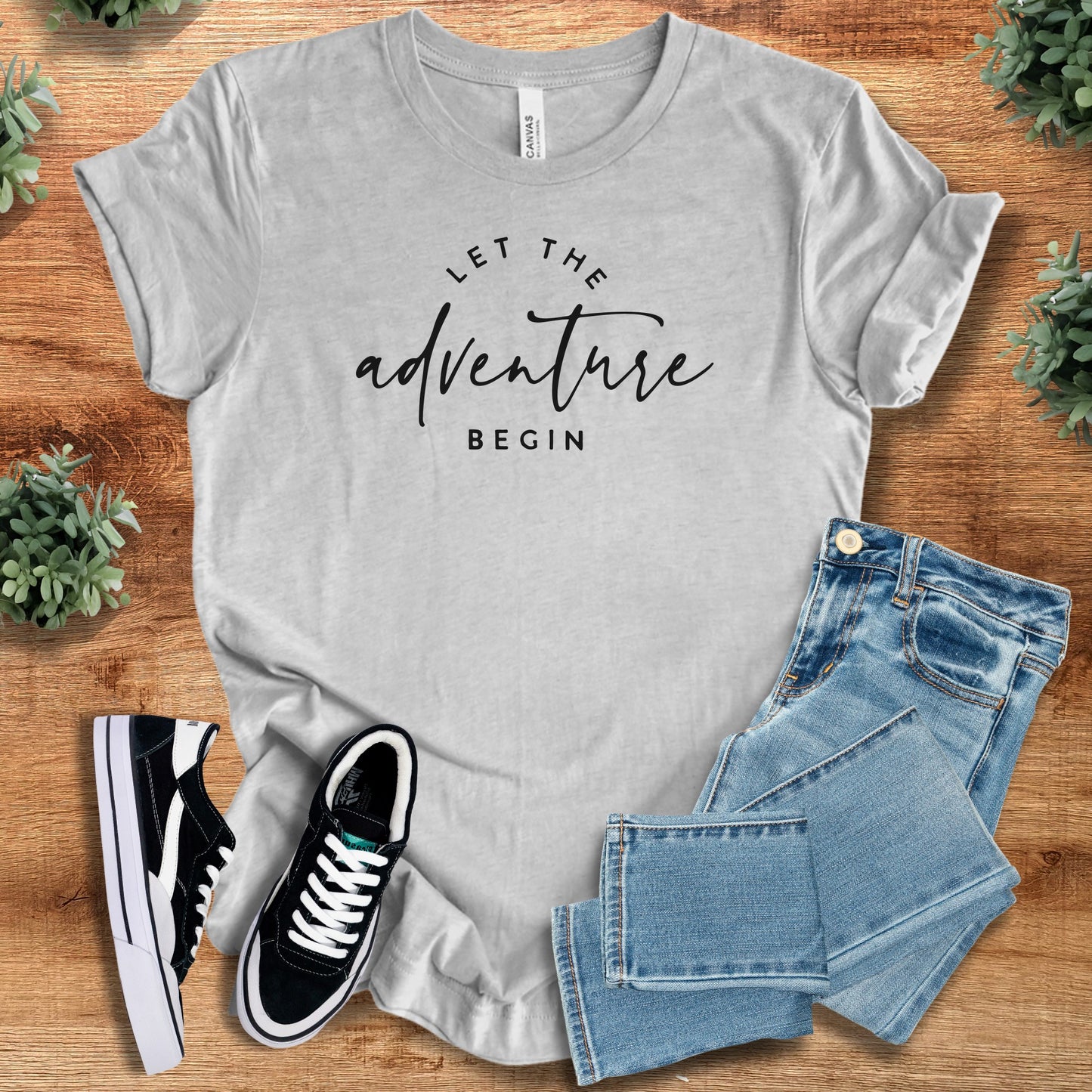 Let The Adventure Begin T‑Shirt | Soft Bella+Canvas Tee