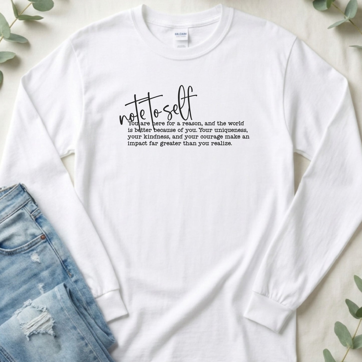 Note to Self Long Sleeve Tee