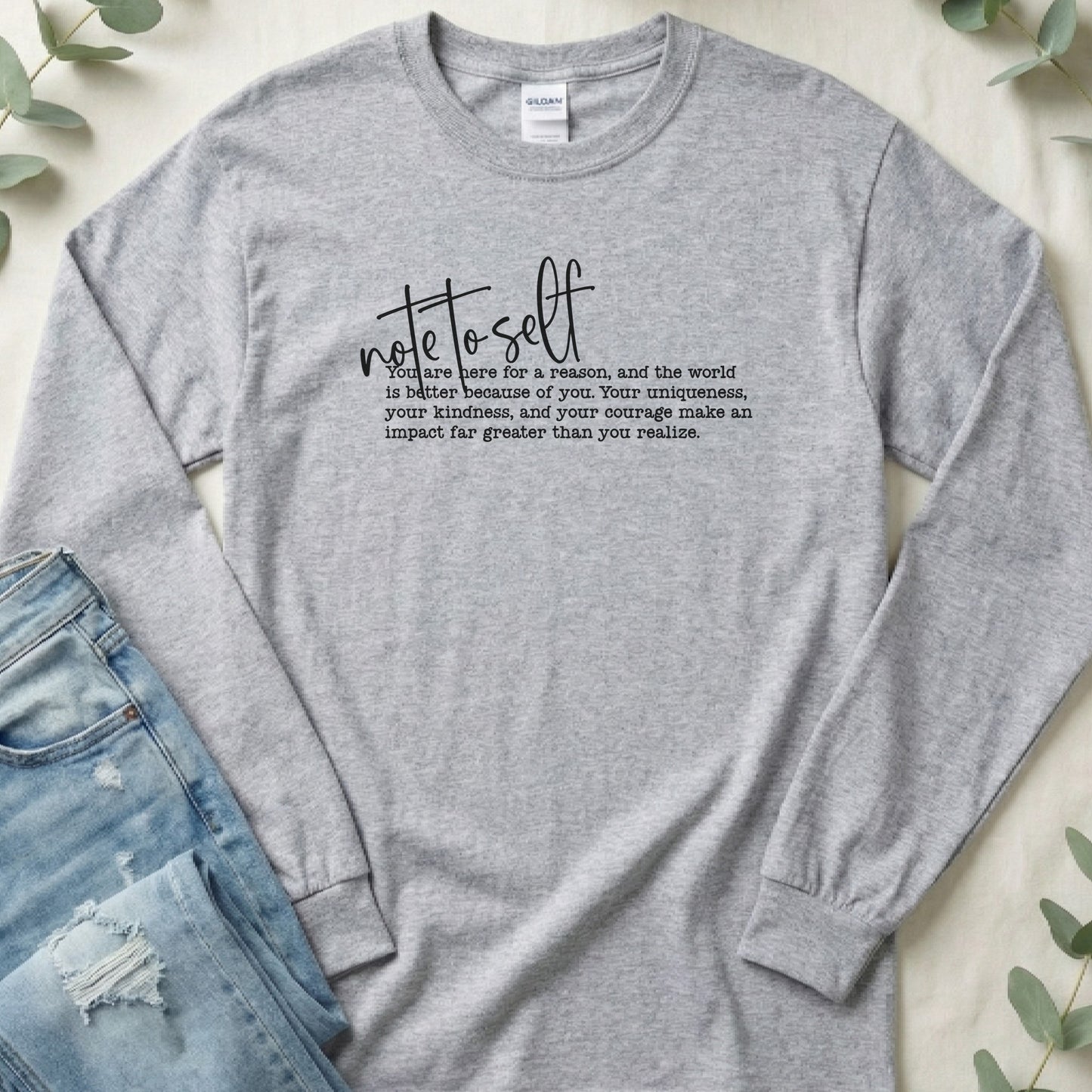 Note to Self Long Sleeve Tee