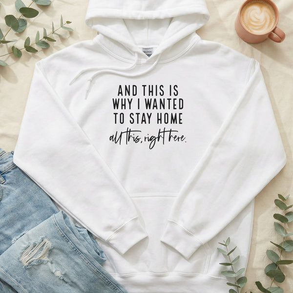 And This is Why I Wanted to Stay Home Hoodie