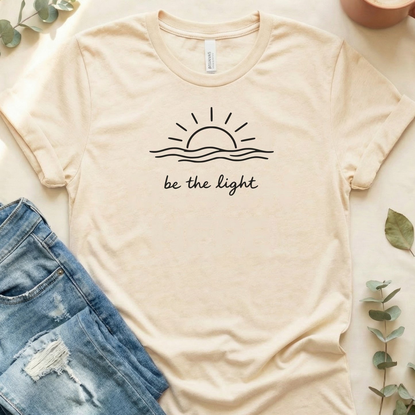 Be The Light T‑Shirt | Soft Bella+Canvas Tee