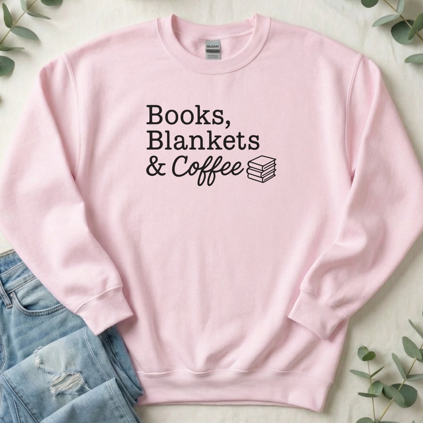 Books Blankets & Coffee Sweater Cozy Reading Fashion