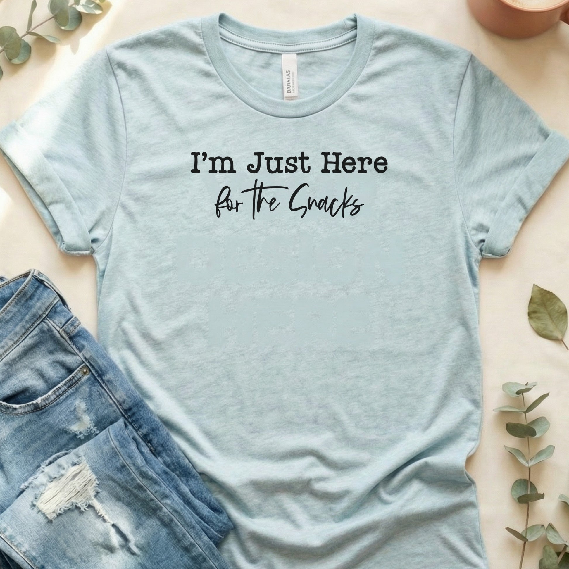 I'm Just Here for The Snacks Graphic Tee