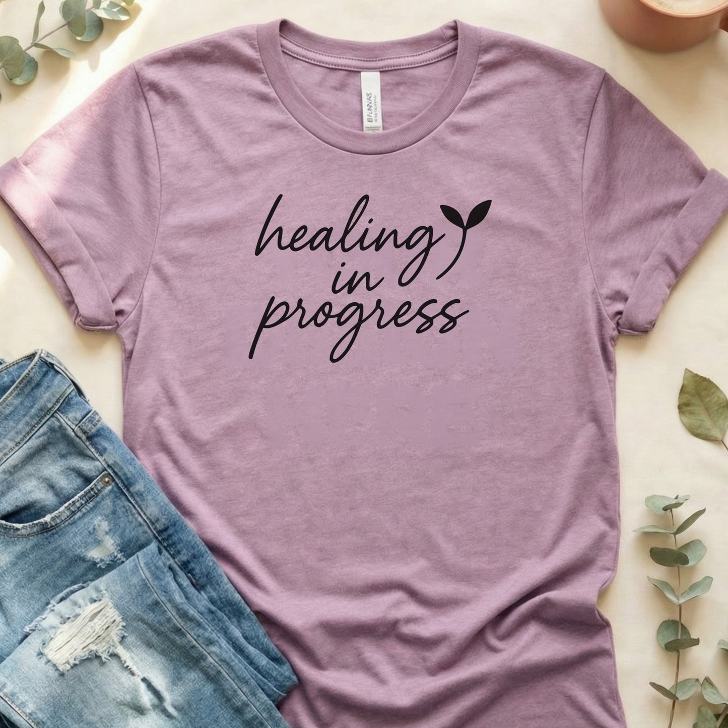 Healing in Progress Graphic Inspirational Shirt
