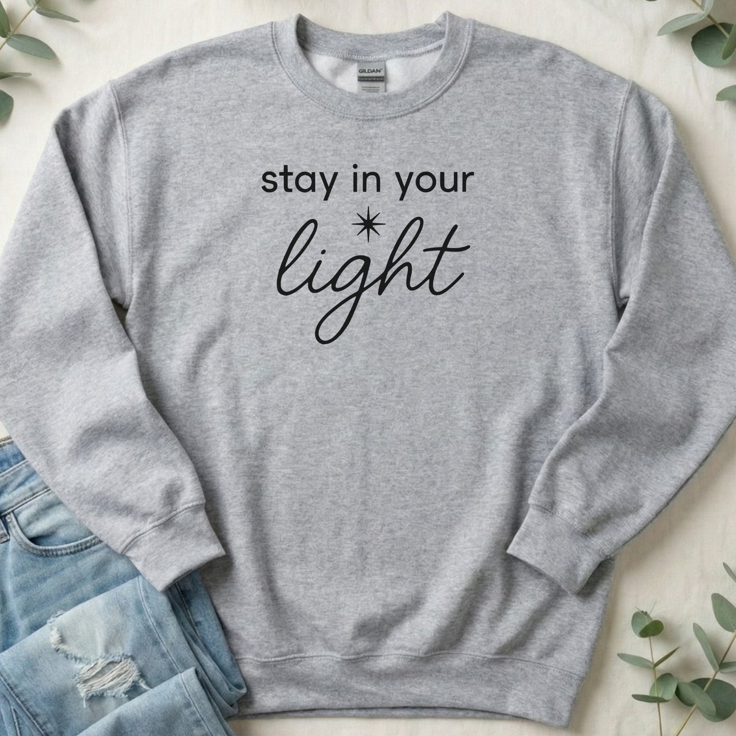 Stay in Your Light Graphic Sweatshirt Product