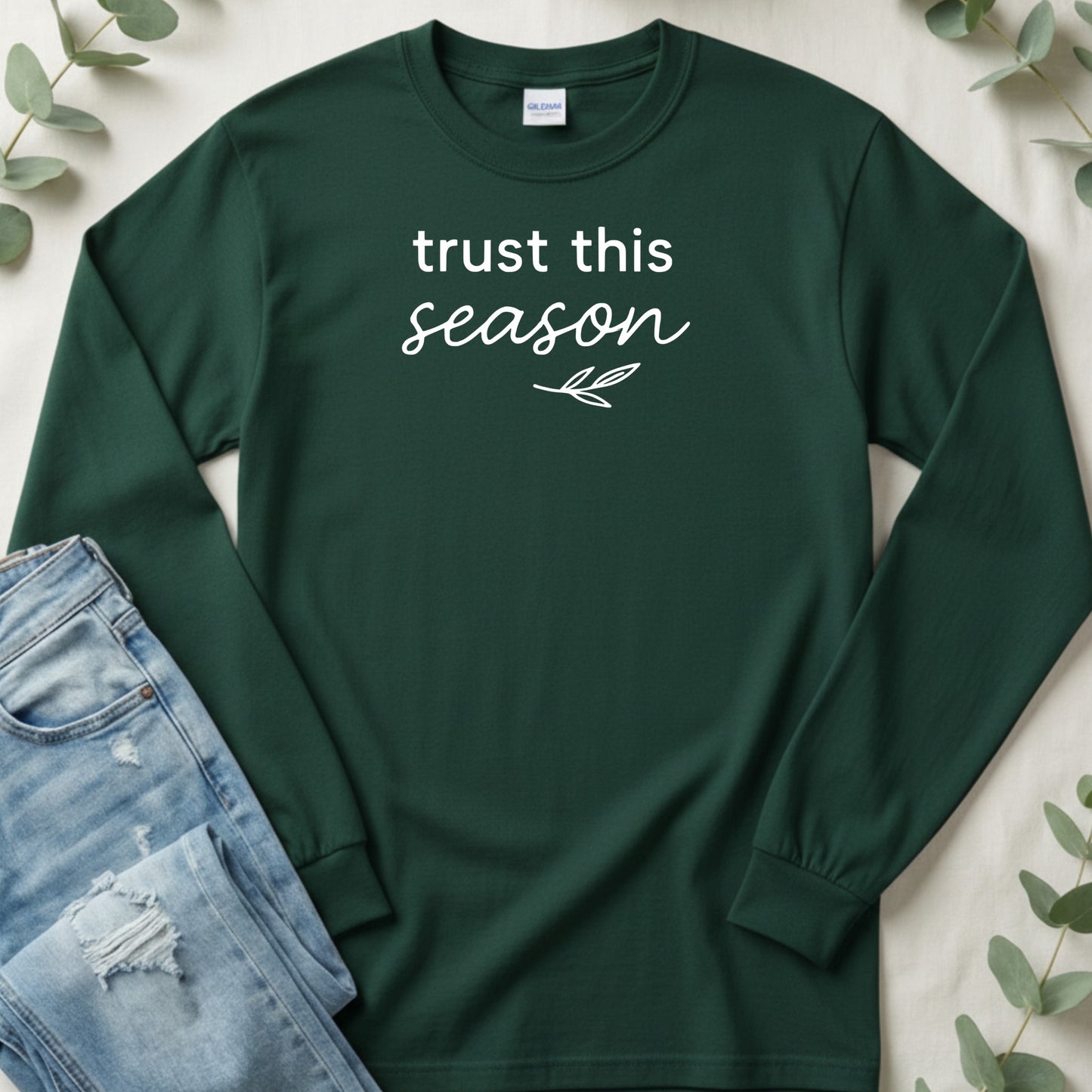 Trust This Season Minimalist Aesthetic Print Long Sleeve T-Shirt