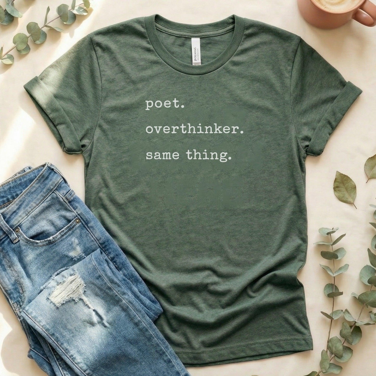 Poet Overthinker Same Thing T-shirt for Creative Individuals